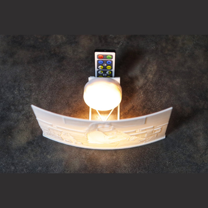 3D-Foto Lithophane inklusive Halter und Fernbedienung