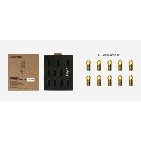 AnkerMake M5 Brass Düse Set 0,2mm - 10 Stück