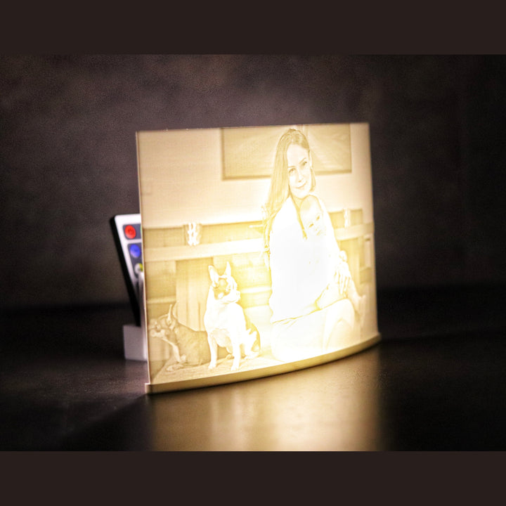 3D-Foto Lithophane inklusive Halter und Fernbedienung