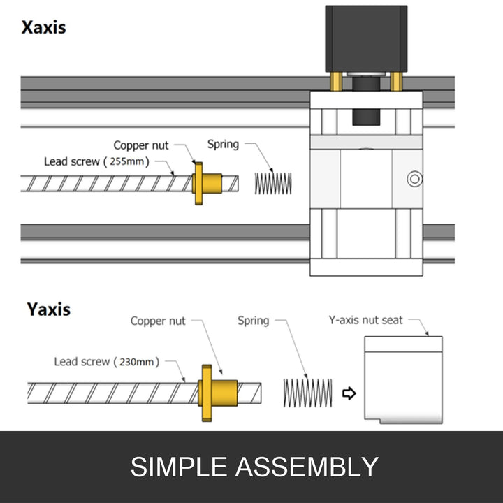 Desktop CNC Maschine 3 Achsen 400x300x240
