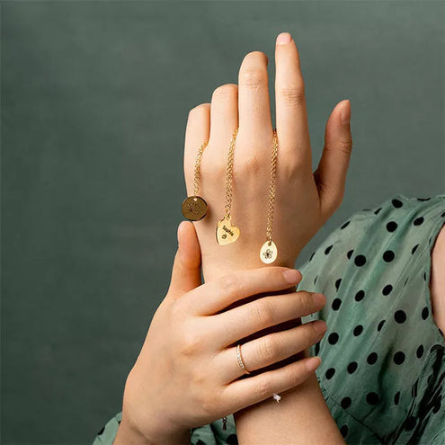 xTool Herzanhänger - Gold, Silber, Roségold - 30 Stück